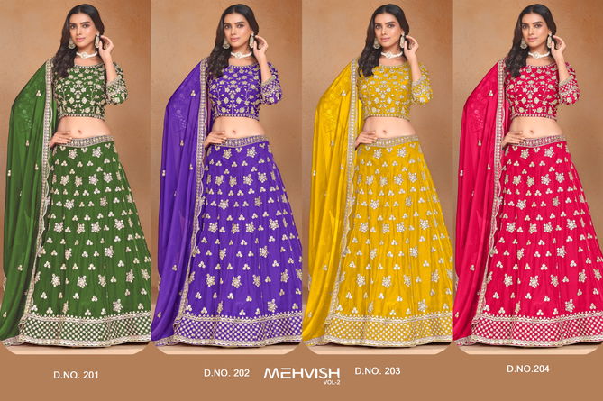 Mehvish Vol 2 By Dani Organza Wedding Wear Lehenga Choli Orders In india